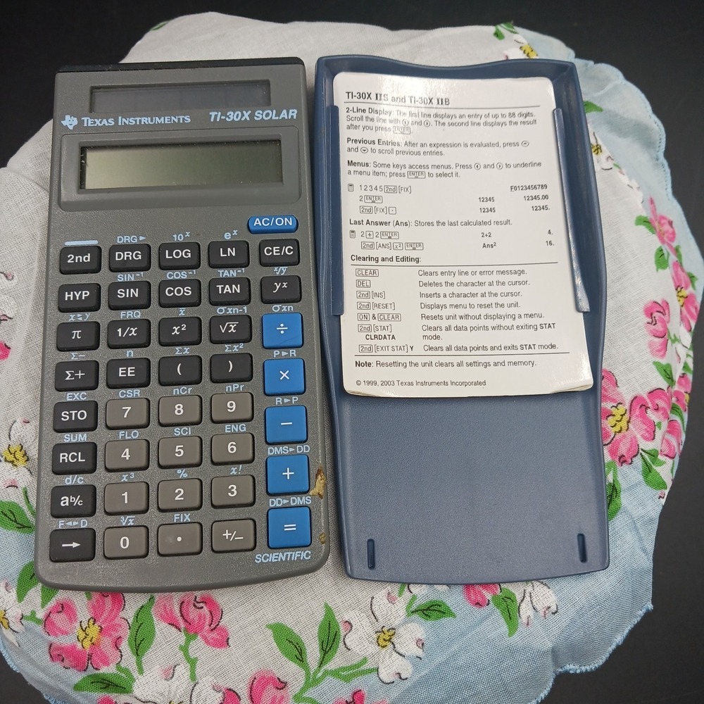 Texas Instruments Calculator TI-30x Solar w Cover Student Math Teacher Special